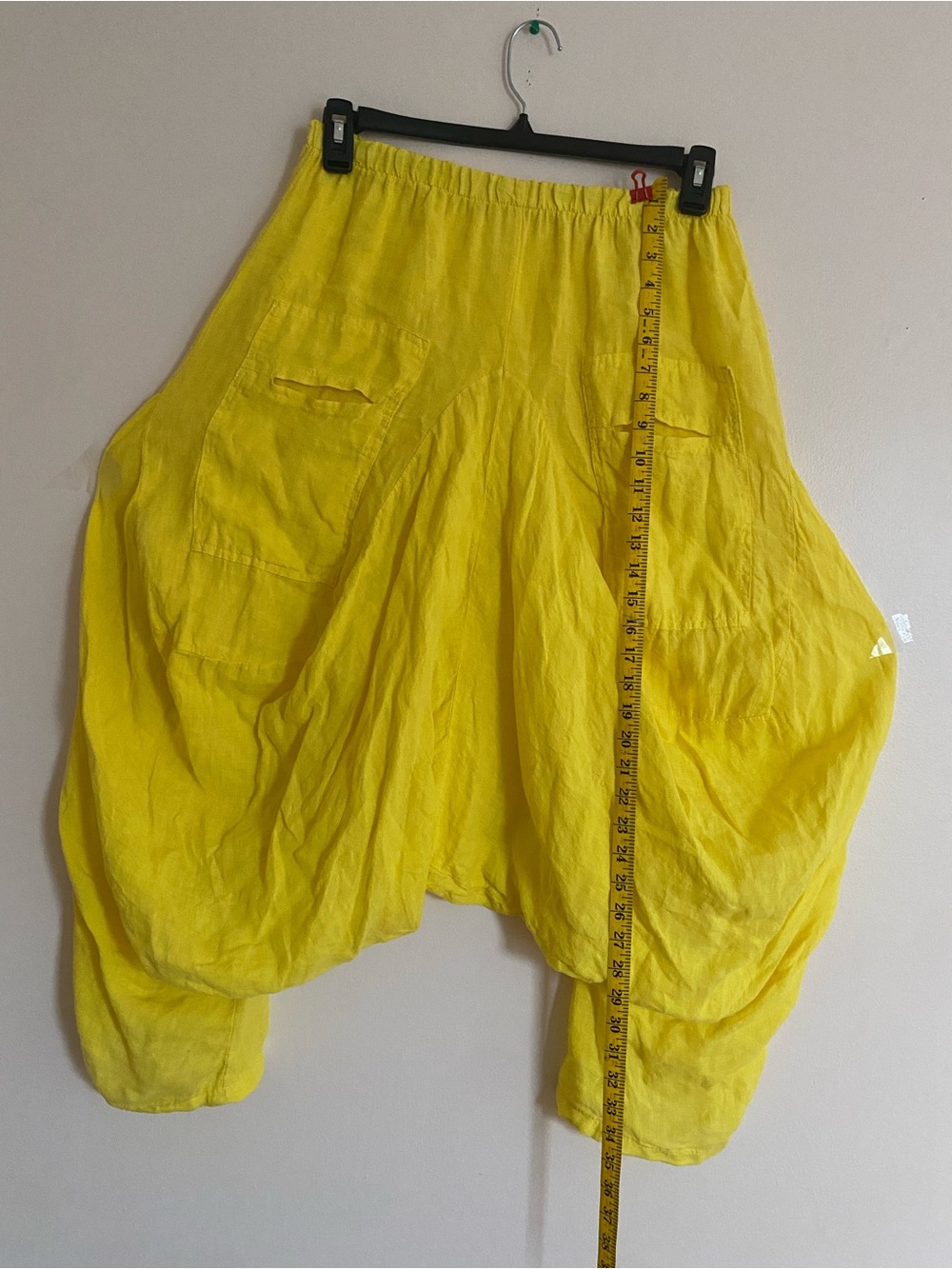 Made in Italy Bright Yellow Balloon Harem Pants - Picture 3 of 7